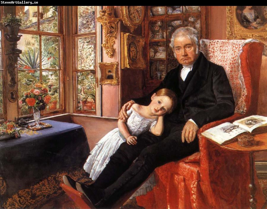 Sir John Everett Millais James Wyatt and His Granddaughter